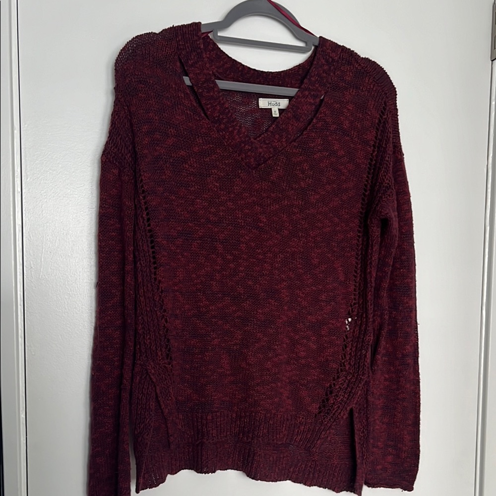 Mudd Red V-Neck Sweater